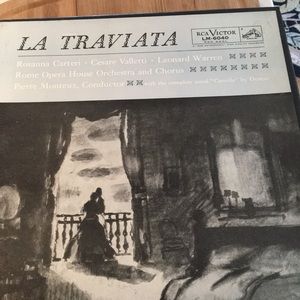Vintage RCA 331/3 La Travista records & libretto